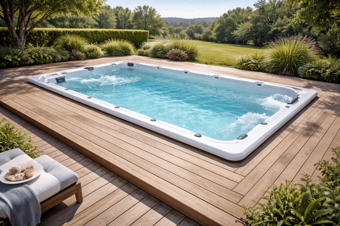 piscina cu jacuzzi
